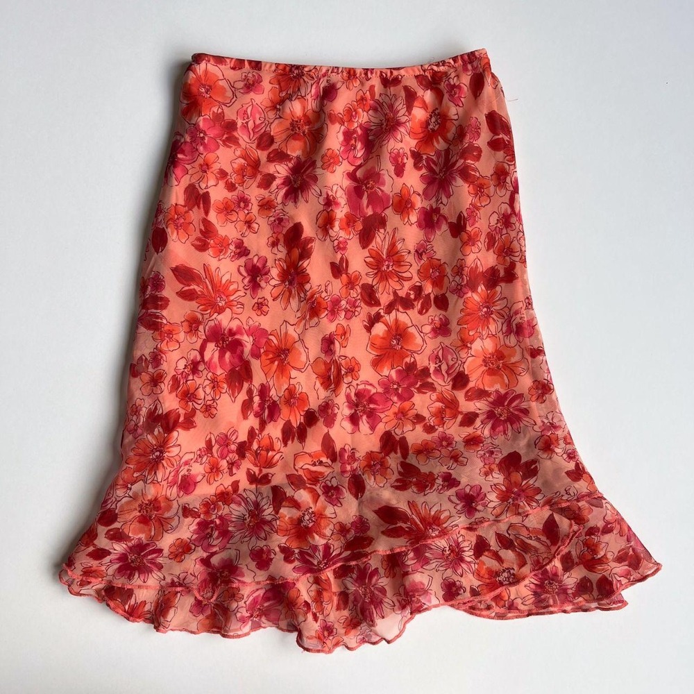 IZ Byer‎ Y2K Pink Floral Slip Skirt